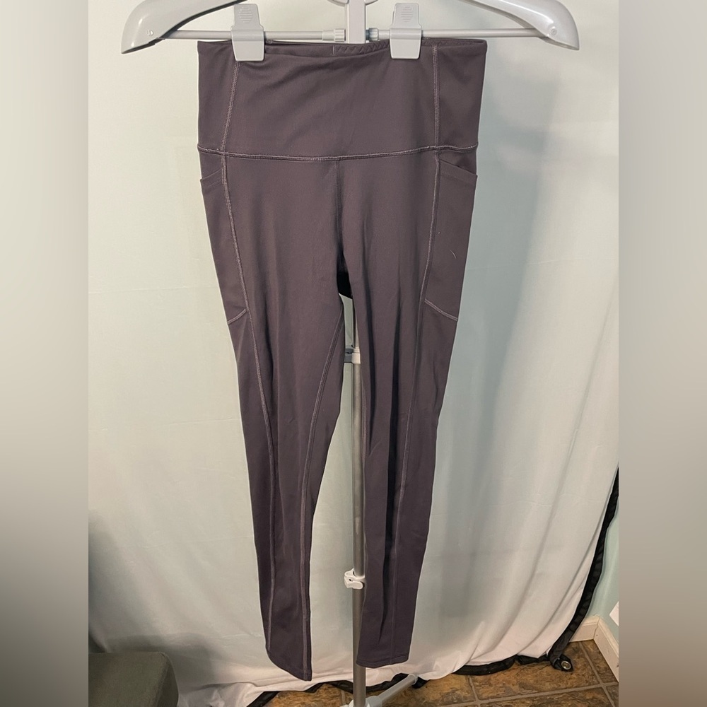 Victoria's Secret Leggings Women 2 Gray High Rise Side Pocket Performance Tights